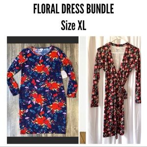 NWT Floral Dress Bundle Size XL Two Dresses ModBod LuLaRoe